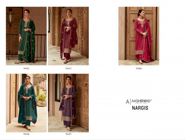 Aashirwad Gulkand Nargis Silk Designer Salwar Kameez 